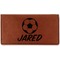 Soccer Leatherette Checkbook Holder - Single Sided (Personalized)