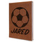 Soccer Leather Sketchbook (Personalized)