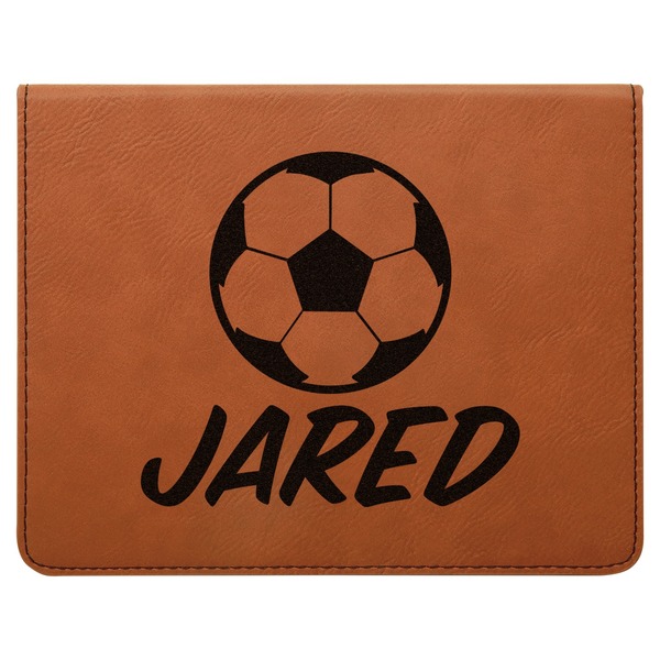 Soccer Leatherette 4-Piece Wine Tool Set Flat