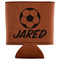 Soccer Leatherette Can Sleeve (Personalized)
