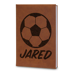 Soccer Leatherette Journal - Large - Double Sided (Personalized)