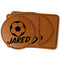 Soccer Faux Leather Iron On Patch (Personalized)