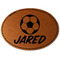 Soccer Leatherette Patches - Oval