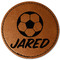 Soccer Leatherette Patches - Round