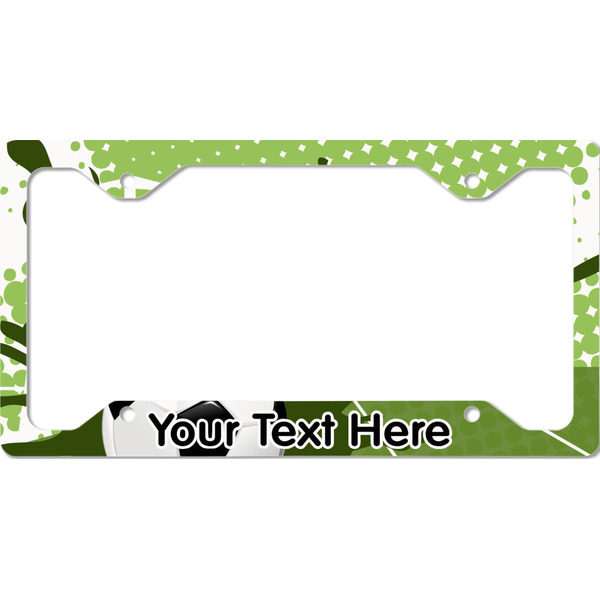 Custom Soccer License Plate Frame - Style C (Personalized)