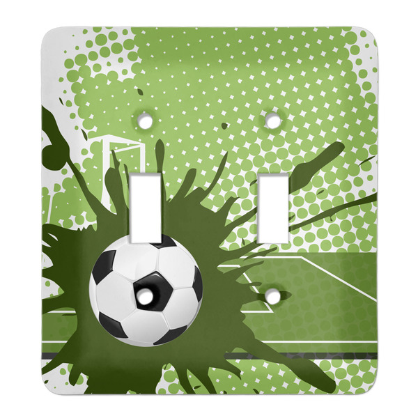 Custom Soccer Light Switch Cover (2 Toggle Plate)