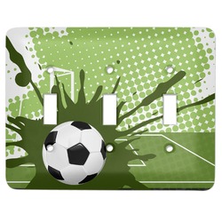 Soccer Light Switch Cover (3 Toggle Plate)