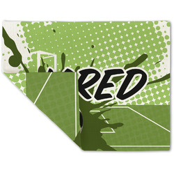 Soccer Double-Sided Linen Placemat - Single w/ Name or Text