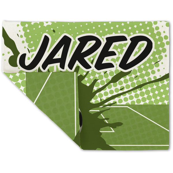 Soccer Linen Placemat - Folded Corner (double side)