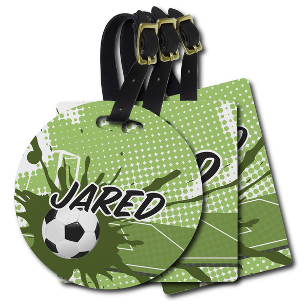 Custom Soccer Plastic Luggage Tag (Personalized)