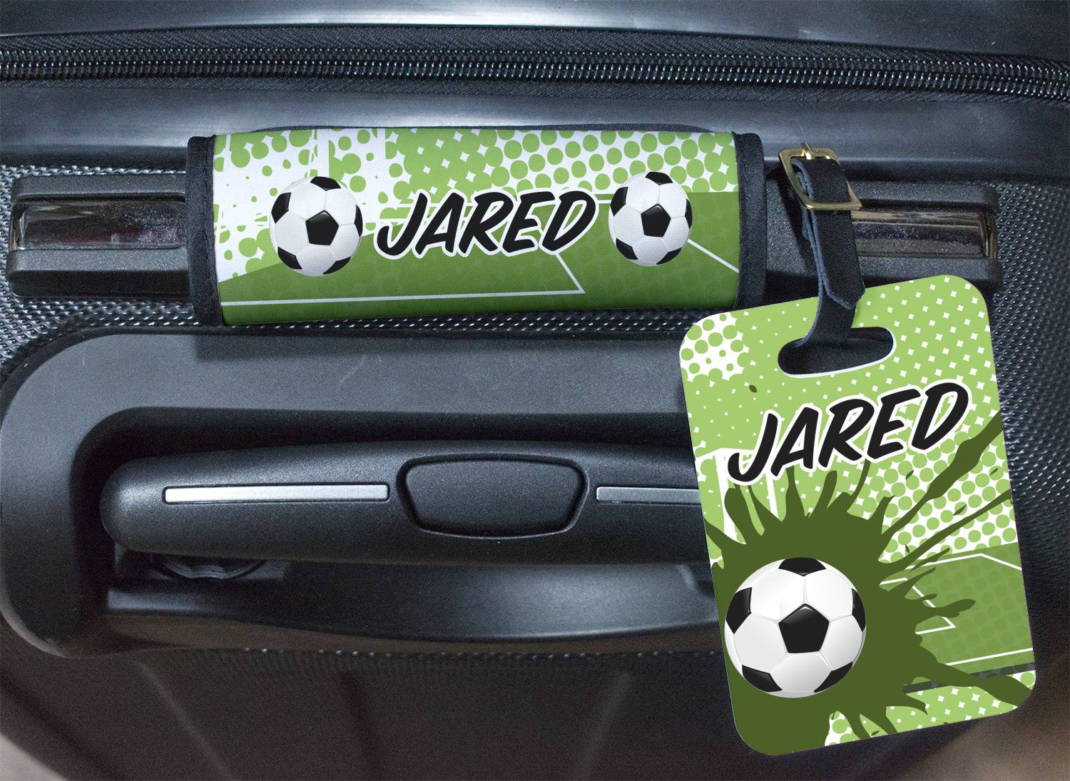 Soccer Plastic Luggage Tags (Personalized) YouCustomizeIt