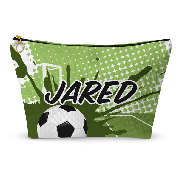 Custom Soccer Makeup Bag - Large - 12.5"x7" (Personalized)