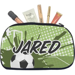 Soccer Makeup / Cosmetic Bag - Medium (Personalized)