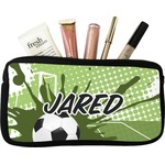 Soccer Makeup / Cosmetic Bag - Small (Personalized)