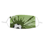 Soccer Kid's Cloth Face Mask - Standard