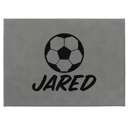 Soccer Medium Gift Box w/ Engraved Leather Lid (Personalized)