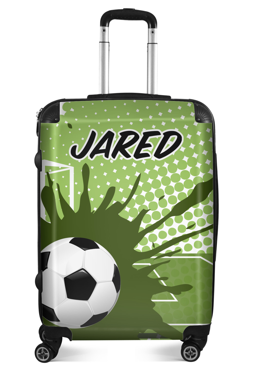 Custom Soccer Suitcase 24" Medium Checked (Personalized