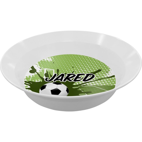Custom Soccer Melamine Bowl - 12 oz (Personalized)