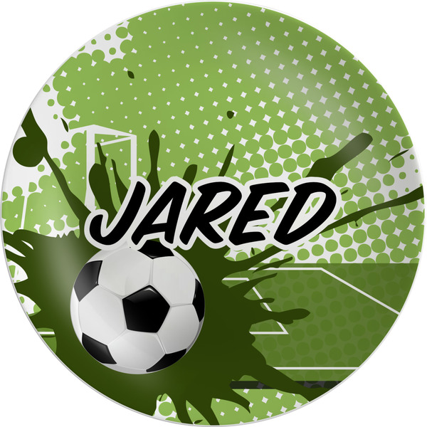 Custom Soccer Melamine Plate (Personalized)