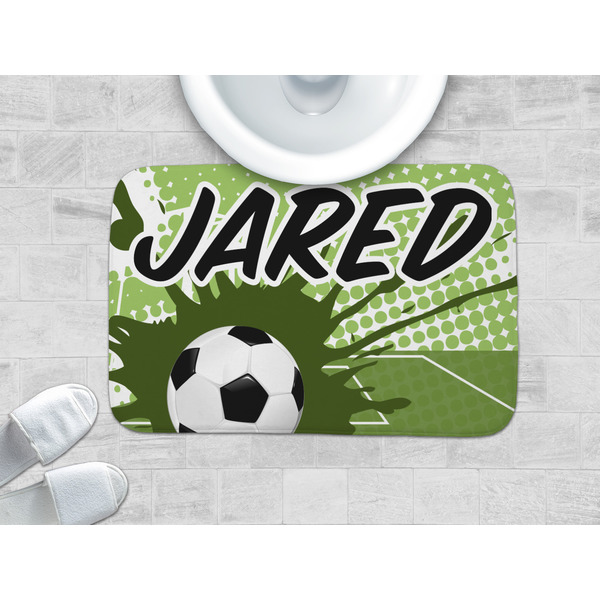 Soccer Memory Foam Bath Mat - LIFESTYLE 34x21