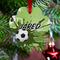 Soccer Metal Paw Ornament - Lifestyle
