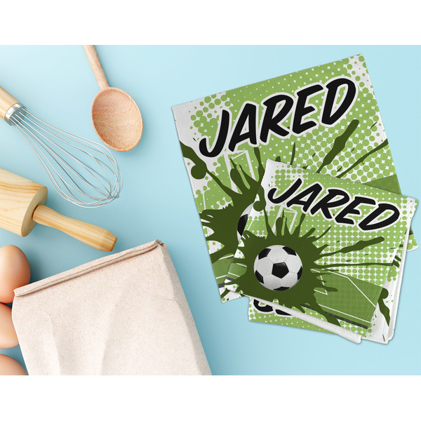 Soccer Microfiber Dish Rag - LIFESTYLE