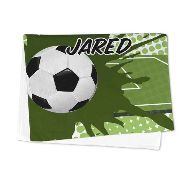 Soccer Microfiber Dish Towel - FOLDED HALF