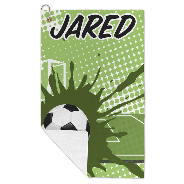 Soccer Microfiber Golf Towels - FOLD