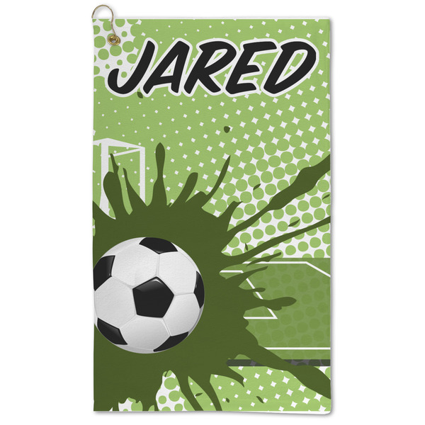 Custom Soccer Microfiber Golf Towel - Large (Personalized)