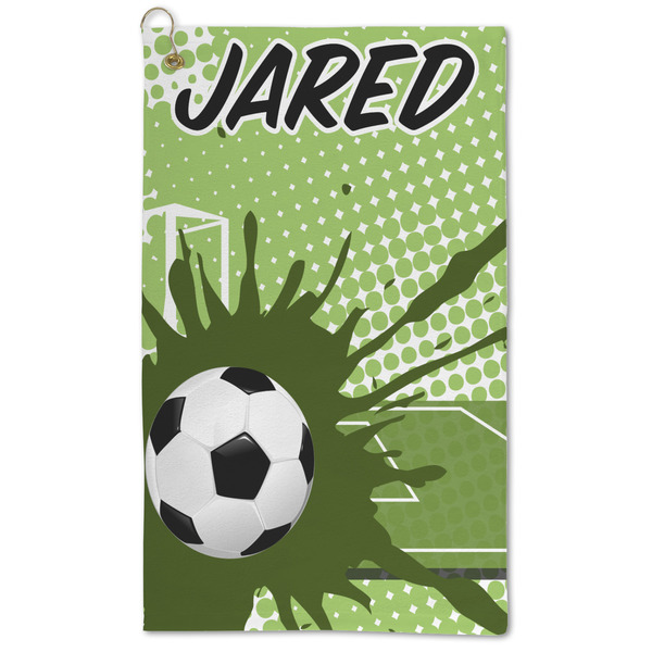 Custom Soccer Microfiber Golf Towel - Large (Personalized)