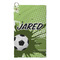 Soccer Microfiber Golf Towels - Small - FRONT