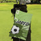 Soccer Microfiber Golf Towels - Small - LIFESTYLE