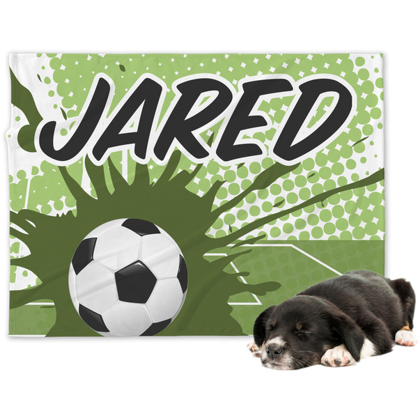 Custom Soccer Dog Blanket (Personalized)