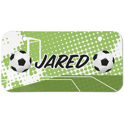 Soccer Mini/Bicycle License Plate (2 Holes) (Personalized)