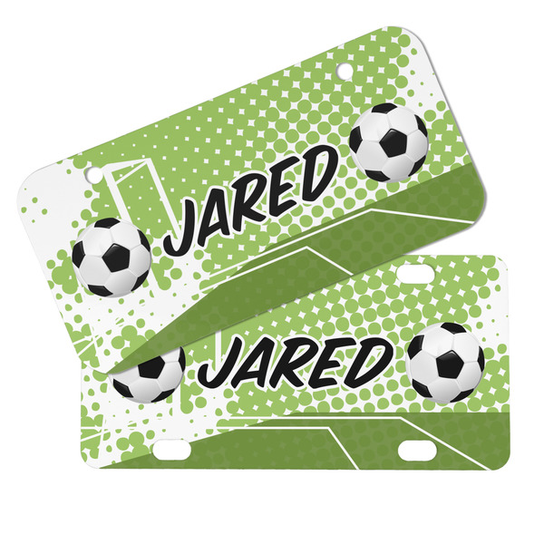 Soccer Mini License Plates - MAIN (4 and 2 Holes)