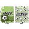 Soccer Minky Blanket - 50"x60" - Double Sided - Front & Back