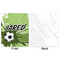 Soccer Minky Blanket - 50"x60" - Single Sided - Front & Back
