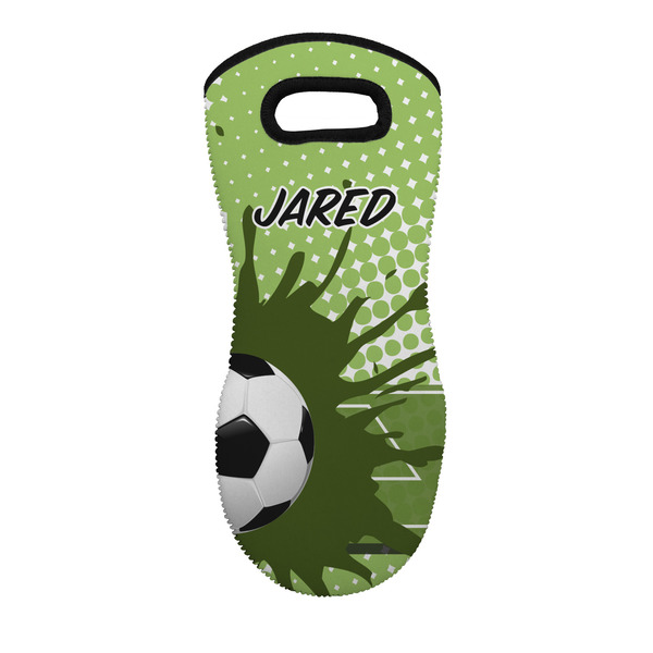 Custom Soccer Neoprene Oven Mitt - Single w/ Name or Text