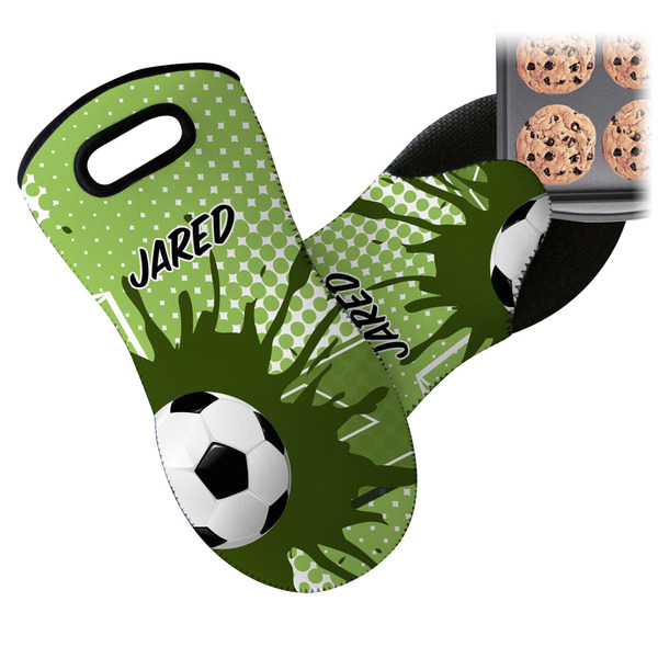 Soccer Neoprene Oven Mitt