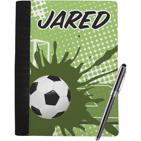 Custom Soccer Notebook Padfolio - Large w/ Name or Text