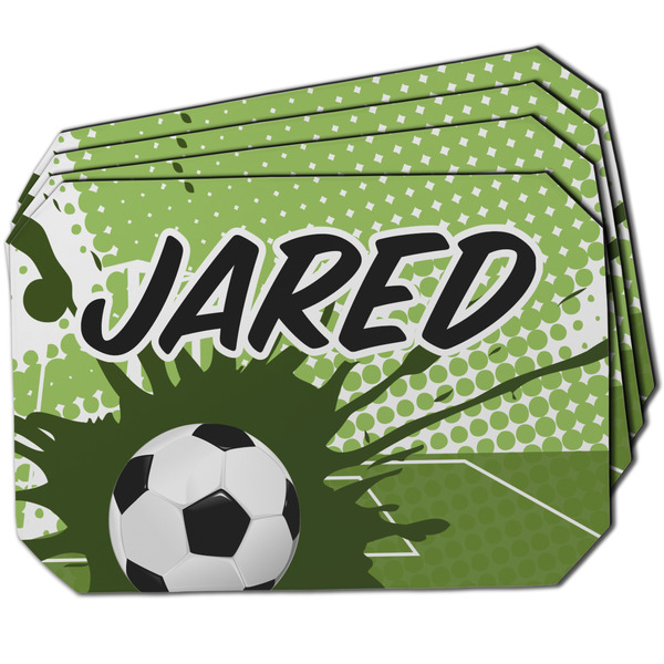 Custom Soccer Dining Table Mat - Octagon w/ Name or Text