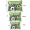 Soccer Outdoor Dog Beds - SIZE CHART