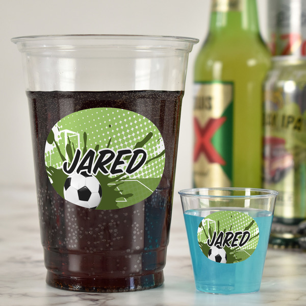 Soccer Party Cups - 16oz - In Context