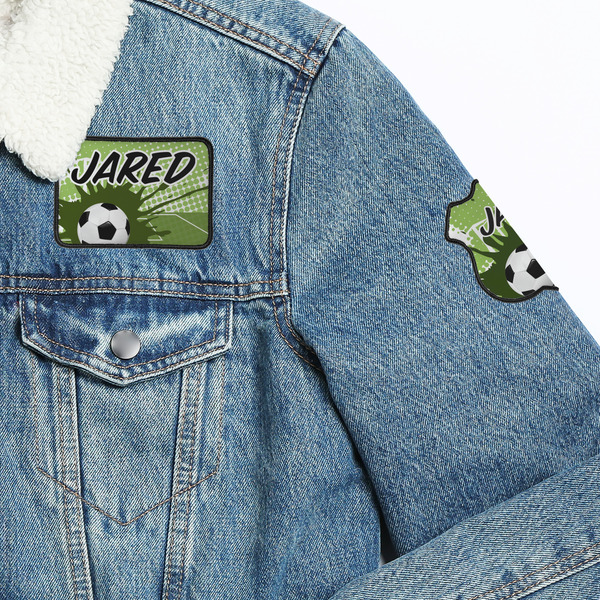 Soccer Patches Lifestyle Jean Jacket Detail