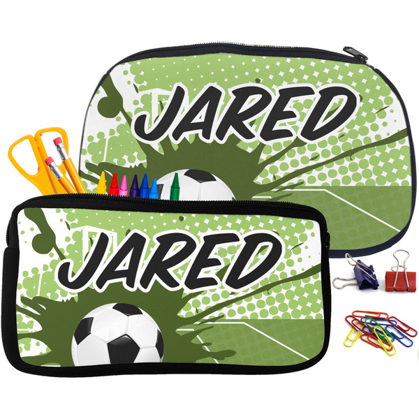 Soccer Pencil / School Supplies Bags Small and Medium