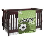 Soccer Baby Blanket (Single Sided) (Personalized)