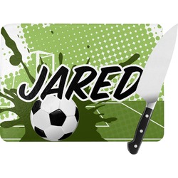 Soccer Rectangular Glass Cutting Board (Personalized)