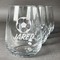Soccer Personalized Stemless Wine Glasses (Set of 4)