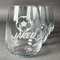 Soccer Stemless Wine Glasses (Set of 4) (Personalized)