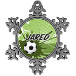 Soccer Vintage Snowflake Ornament (Personalized)